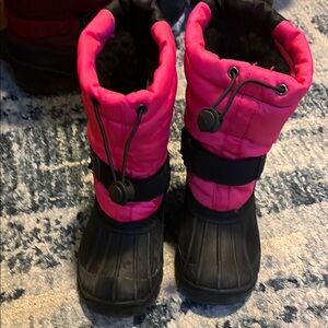 Sorel Pink and Black Winter Boots with Insulated Upper